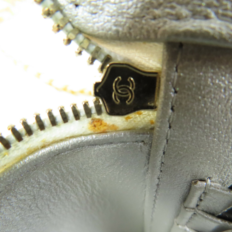 CHANEL 羊皮皮革Vanity Case Handle金扣鏈帶手挽肩背兩用袋-18