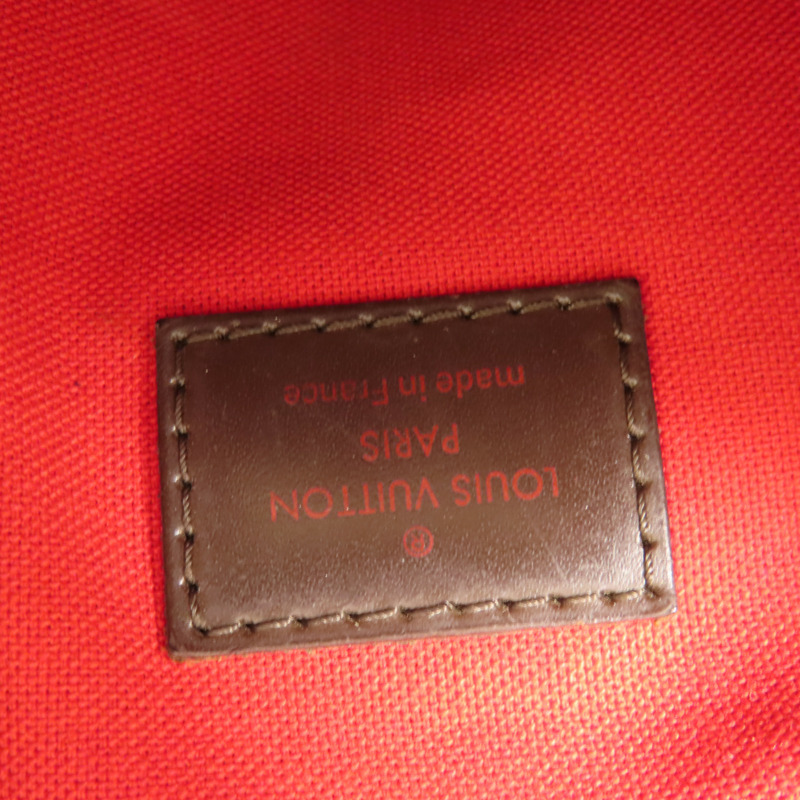 LOUIS VUITTON Damier Bloomsbury PM金扣肩背袋棕色-6