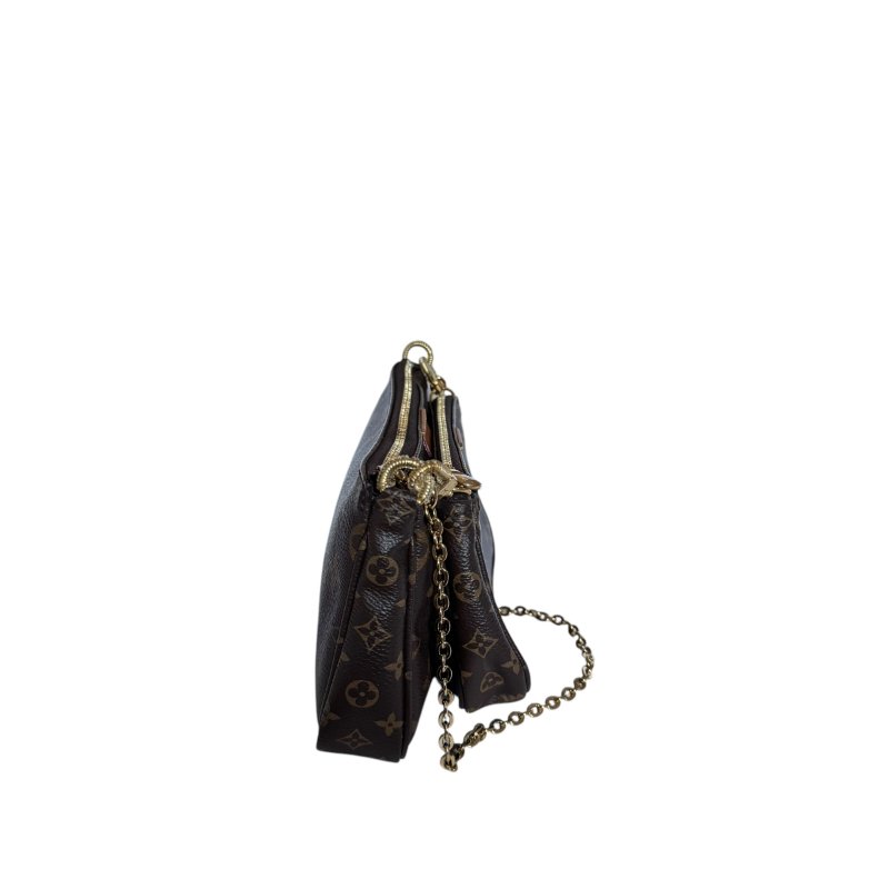 【LOUIS VUITTON】Monogram 啡色老花 Multi Pochette 五合一斜孭包 金扣款-2
