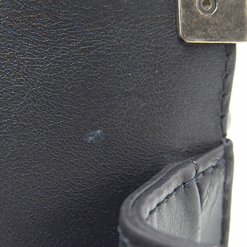 香奈兒 (Chanel) 女款 Boy 鏈條單肩包 絎縫皮革 海軍藍 CHANEL-8