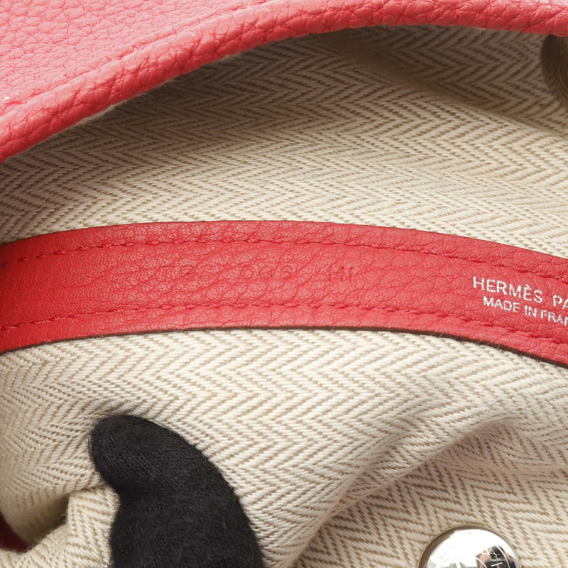 HERMES Garden party PM 托特包 手提包 Negonda 皮革 粉紅色 二手 女款 T SHW-4