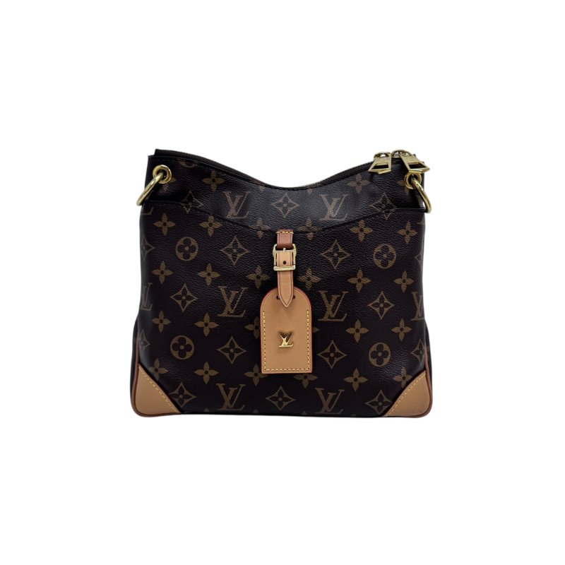 【LOUIS VUITTON】Monogram 棕色 Oden PM 牛角包 金扣新款-9