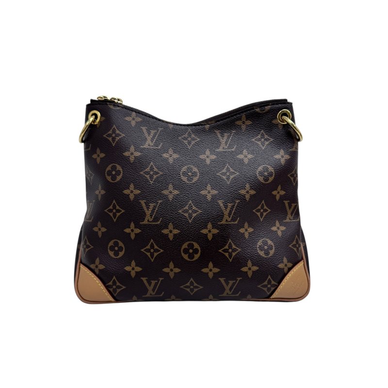 【LOUIS VUITTON】Monogram 棕色 Oden PM 牛角包 金扣新款-10