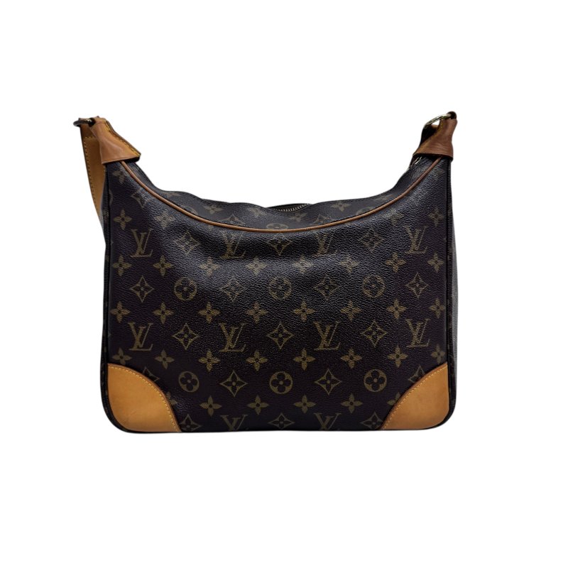 【LOUIS VUITTON】Monogram 啡色老花 Boulogne 牛角包 金扣 中古款-1