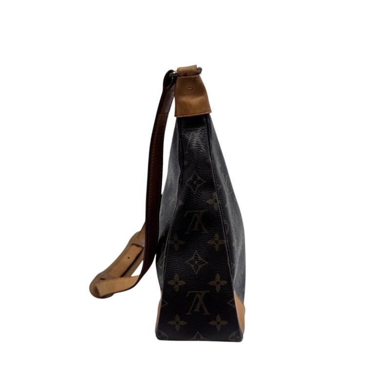 【LOUIS VUITTON】Monogram 啡色老花 Boulogne 牛角包 金扣 中古款-4