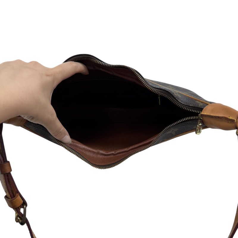 【LOUIS VUITTON】Monogram 啡色老花 Boulogne 牛角包 金扣 中古款-5