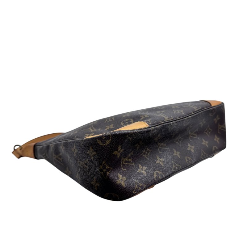 【LOUIS VUITTON】Monogram 啡色老花 Boulogne 牛角包 金扣 中古款-6