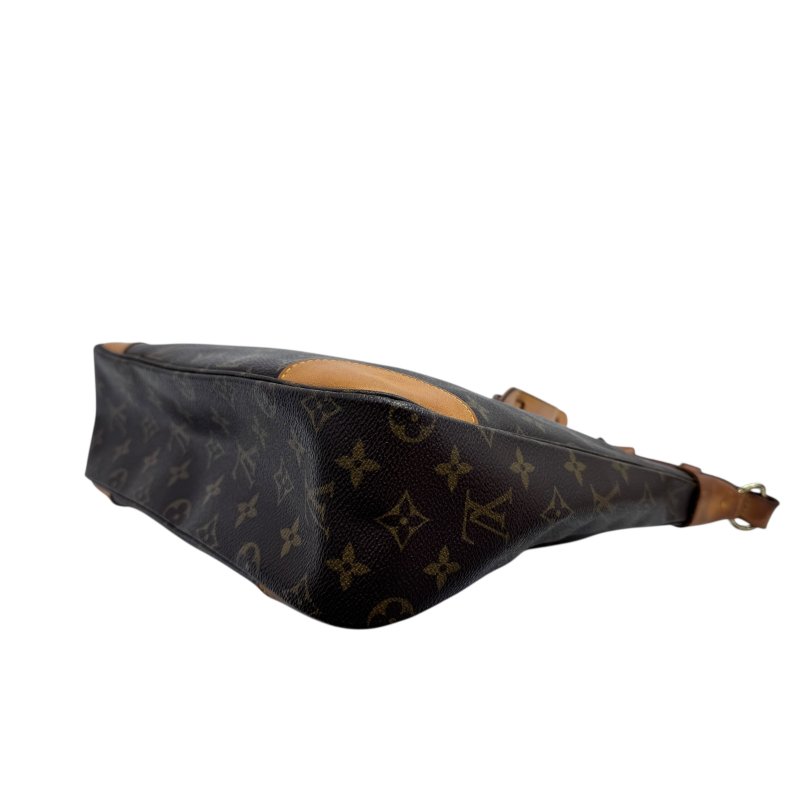 【LOUIS VUITTON】Monogram 啡色老花 Boulogne 牛角包 金扣 中古款-7