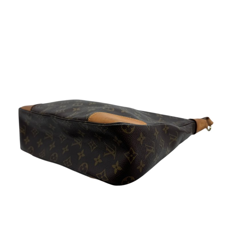 【LOUIS VUITTON】Monogram 啡色老花 Boulogne 牛角包 金扣 中古款-9