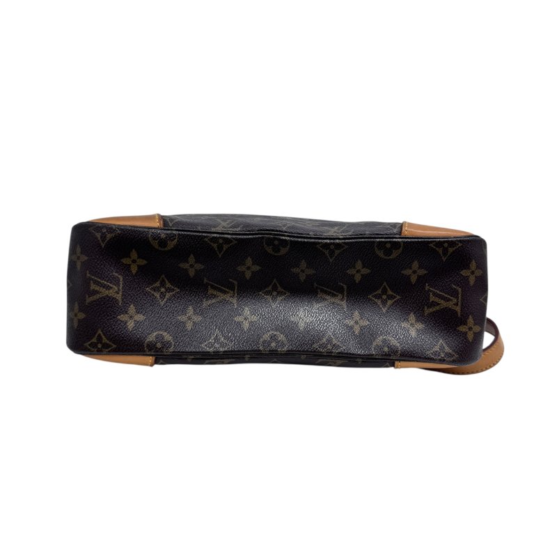 【LOUIS VUITTON】Monogram 啡色老花 Boulogne 牛角包 金扣 中古款-12