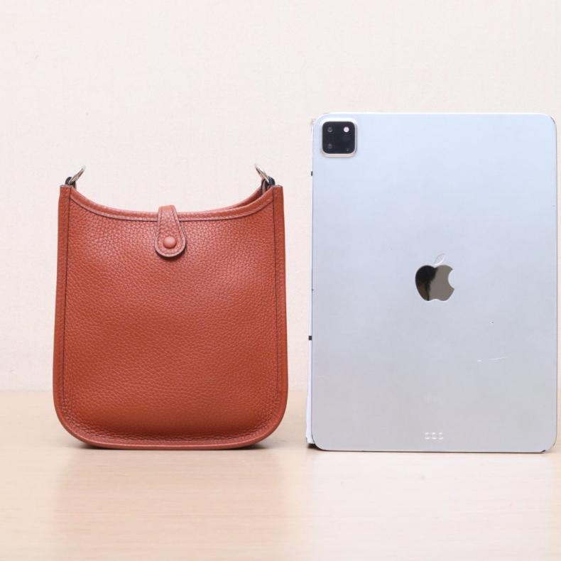 HERMES(愛馬仕) Evelyne Mini 16 5F南瓜色 TC皮 Z刻 銀扣-2