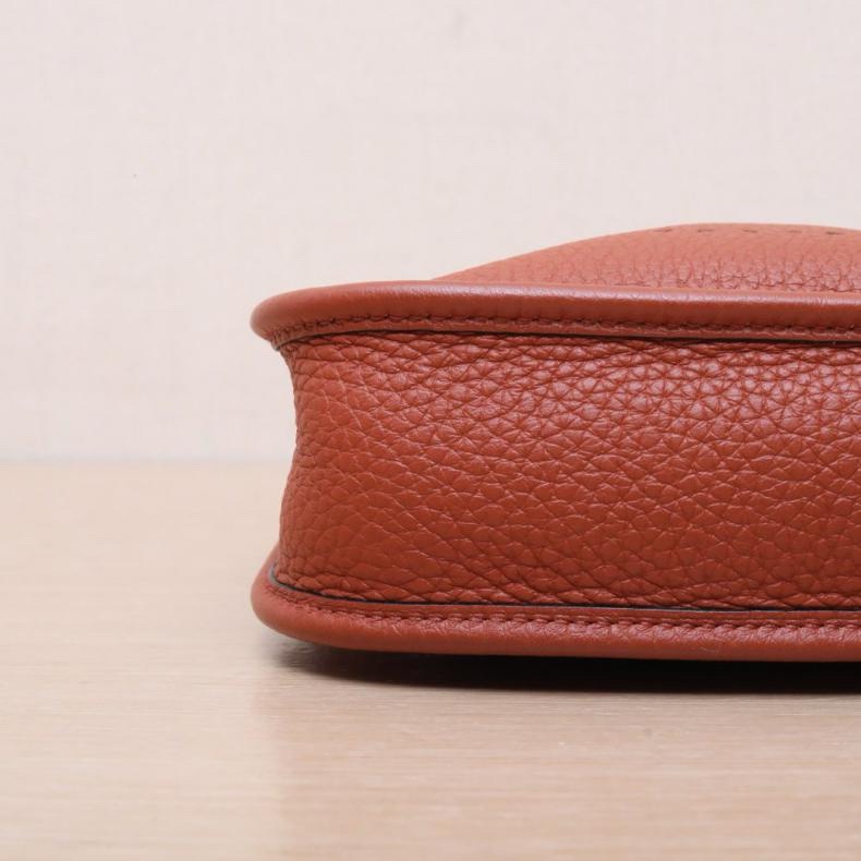 HERMES(愛馬仕) Evelyne Mini 16 5F南瓜色 TC皮 Z刻 銀扣-3