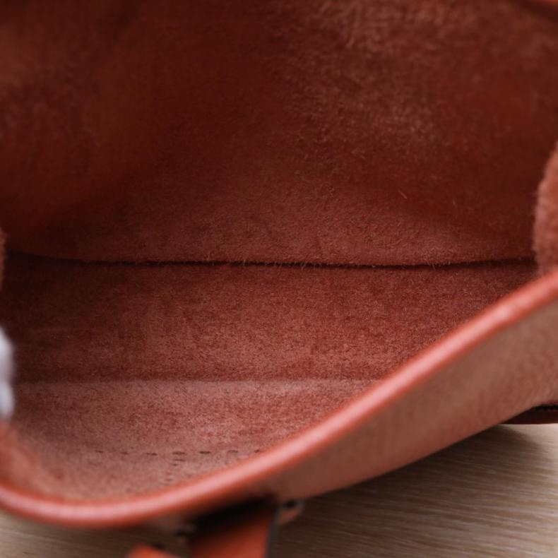 HERMES(愛馬仕) Evelyne Mini 16 5F南瓜色 TC皮 Z刻 銀扣-4