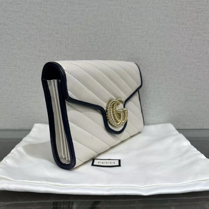 ✨ GUCCI Marmont woc肩背斜背鍊條包20*14*5 98新配件塵袋-5