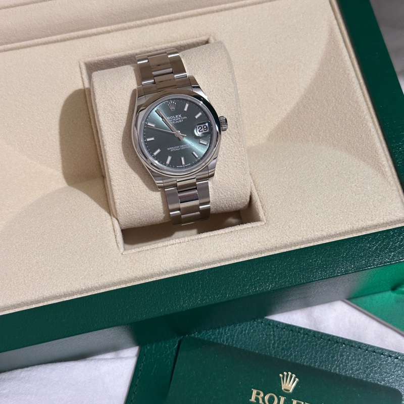 ROLEX 勞力士Datejust 31 蠔式日誌型 薄荷綠色面盤-4