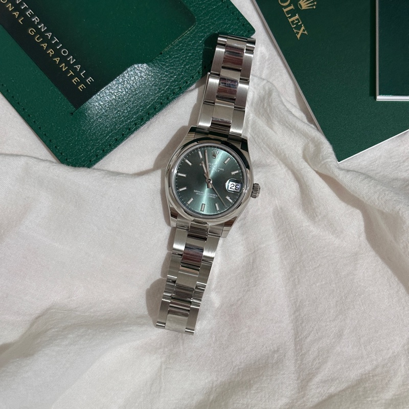 ROLEX 勞力士Datejust 31 蠔式日誌型 薄荷綠色面盤-5