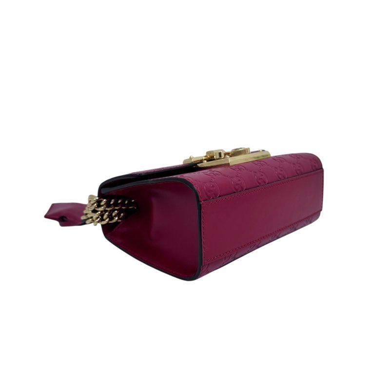 【GUCCI】紅色 Calfskin 牛皮 Shoulder Bag 單肩包 金扣款 409487 A027000030（二手）-5