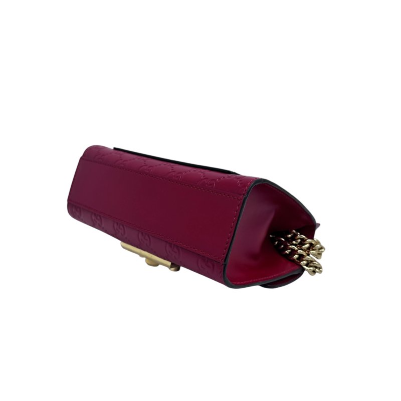 【GUCCI】紅色 Calfskin 牛皮 Shoulder Bag 單肩包 金扣款 409487 A027000030（二手）-6