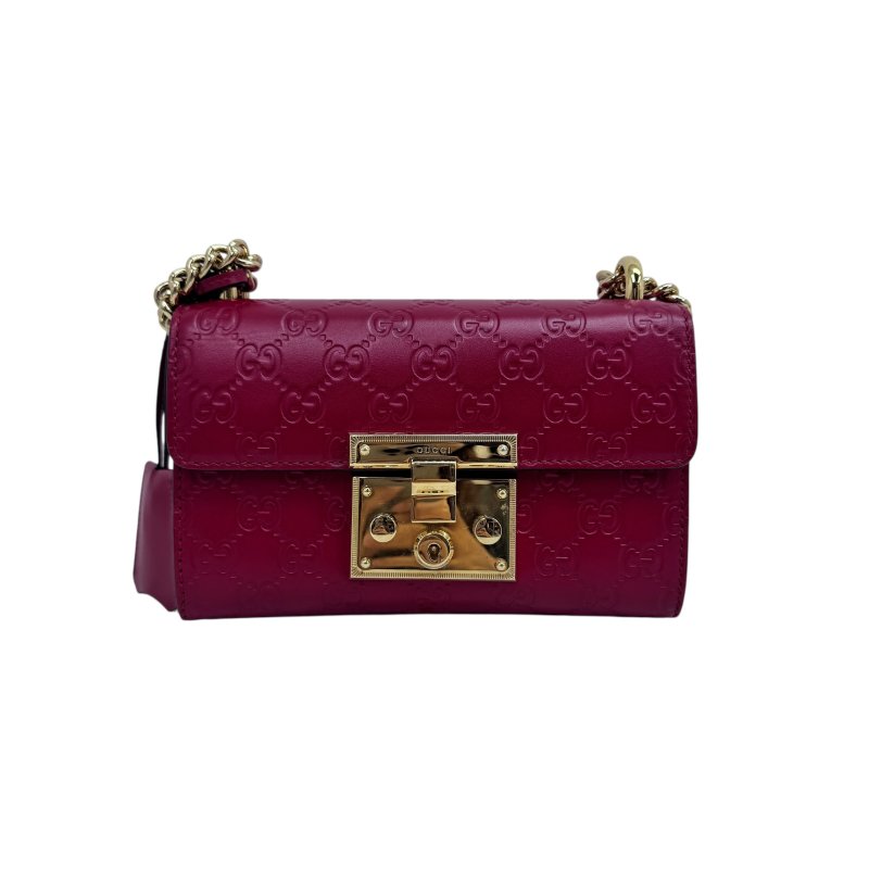 【GUCCI】紅色 Calfskin 牛皮 Shoulder Bag 單肩包 金扣款 409487 A027000030（二手）-10