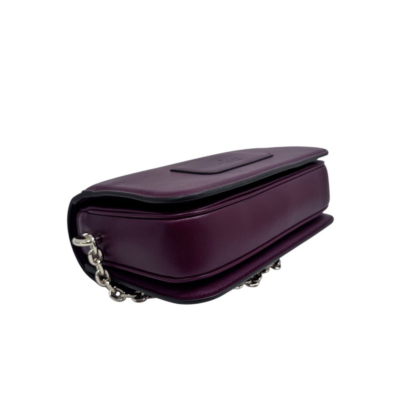 【GUCCI】GG Supreme Go 紅色鏈條單肩包 金扣款 型號 826761(二手)-5