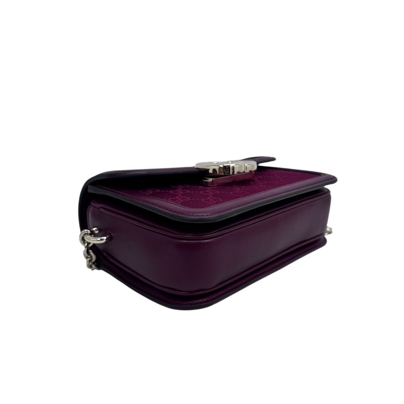 【GUCCI】GG Supreme Go 紅色鏈條單肩包 金扣款 型號 826761(二手)-7