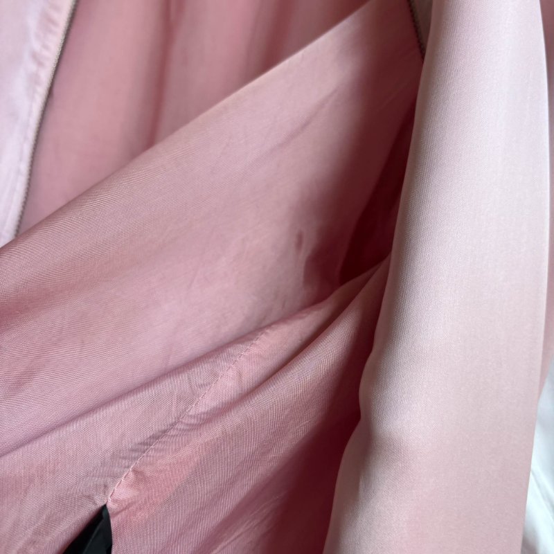 :: SAINT LAURENT :: PINK Bomber Jacket 粉色飛行外套 風衣 棒球外套絲質-12