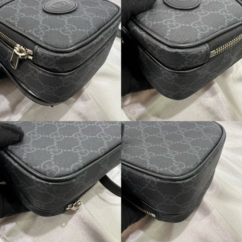 GUCCI 黑老花手機包-8