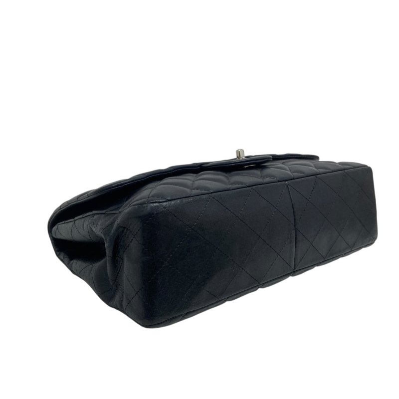 【CHANEL】Jumbo CF30 黑色 Lambskin 銀扣 經典口蓋包 Classic Flap（二手）-5