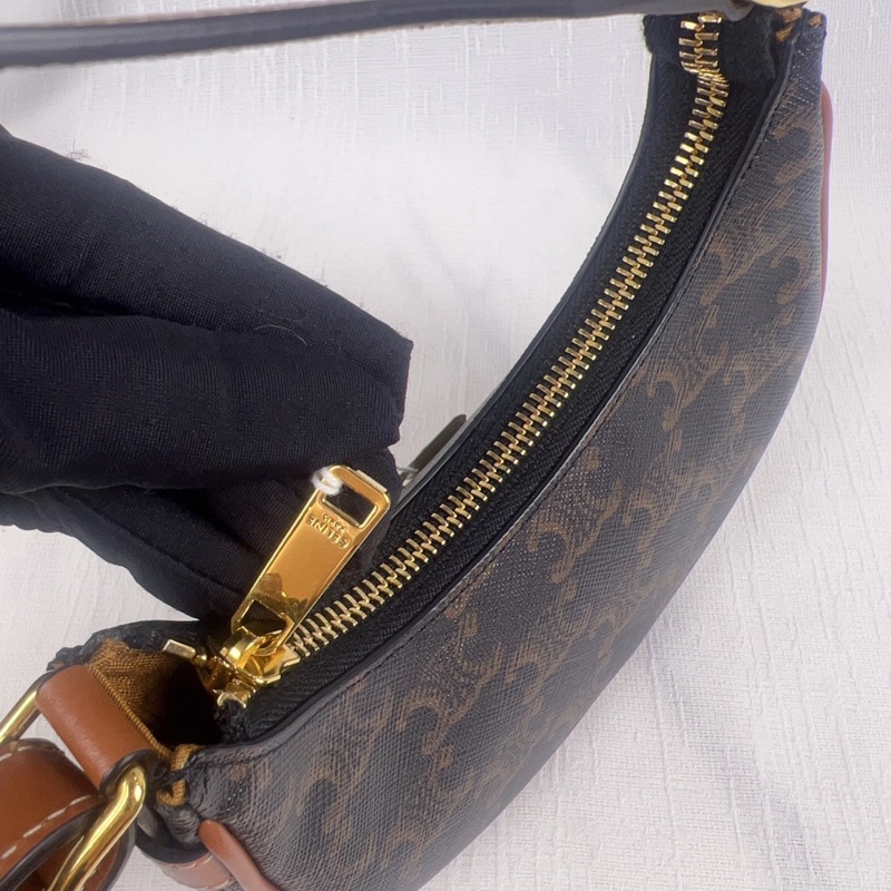 98新Celine賽琳 AVA系列 mini老花凱旋門腋下包-3