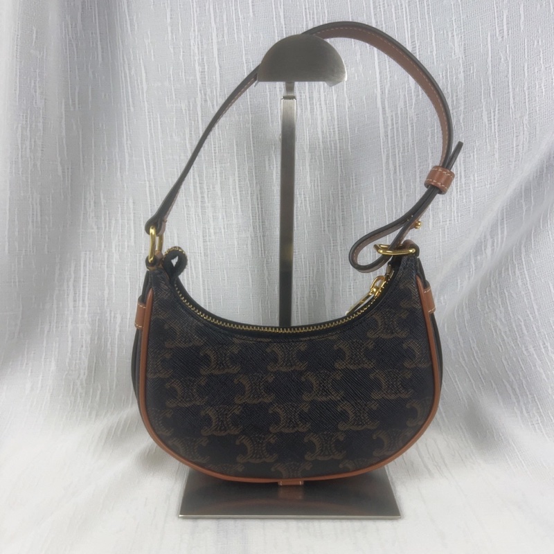 98新Celine賽琳 AVA系列 mini老花凱旋門腋下包-5