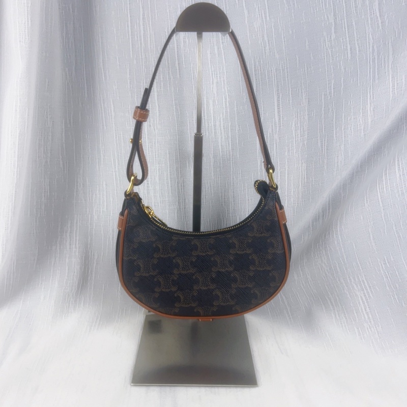 98新Celine賽琳 AVA系列 mini老花凱旋門腋下包-6