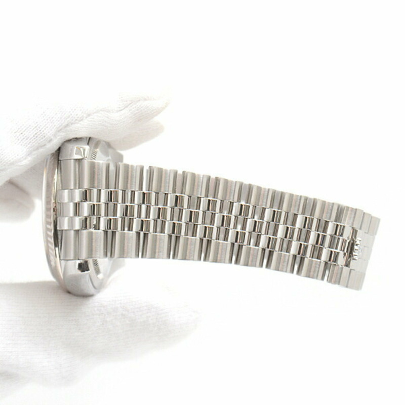 勞力士手錶男式 Datejust 自動 Z 系列灰色 x 銀色錶盤 SS 白金勞力士 116234-5