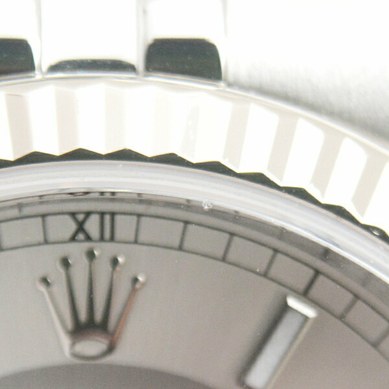 勞力士手錶男式 Datejust 自動 Z 系列灰色 x 銀色錶盤 SS 白金勞力士 116234-6