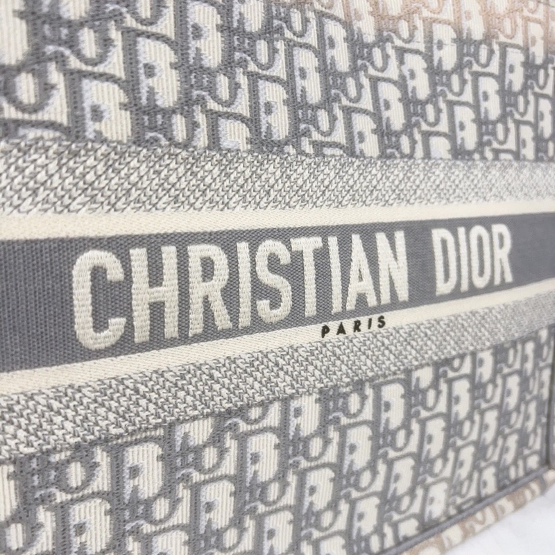 98新迪奧/Dior 灰色托特，大容量老花刺繡-2