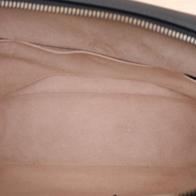 GUCCI(古馳) GG Marmont 手提 翻蓋 相機包 27 黑色  金扣-4