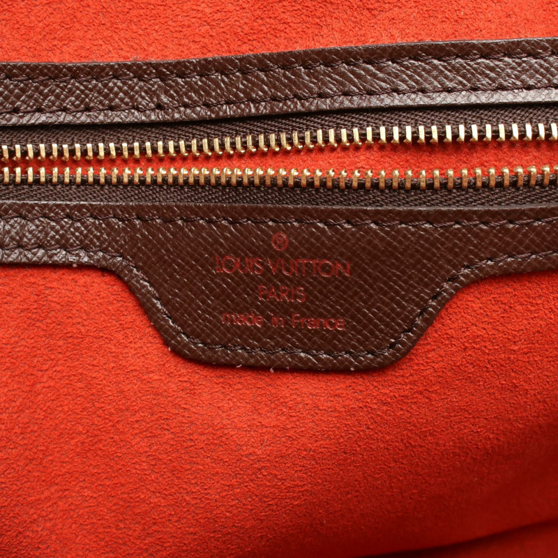LOUIS VUITTON Brera 手提包 N51150 Damier 帆布皮革棕色 Ebene 二手女士-3