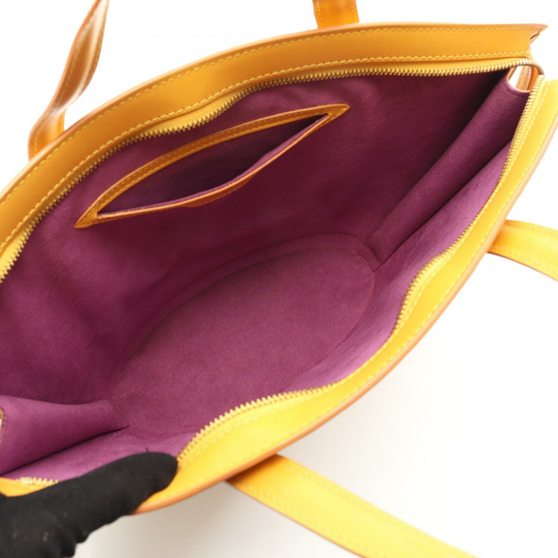 LOUIS VUITTON Saint Jacques Epi Tassil 黃色手提包 M52279 皮革黃色二手女士-2