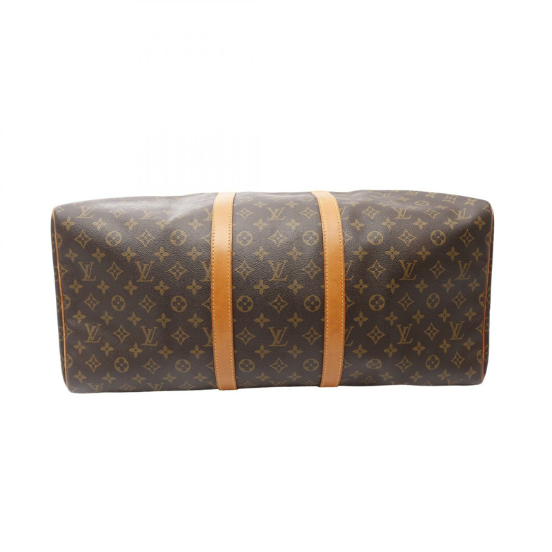 LOUIS VUITTON Keepall 55 手提包 M41424 Monogram 帆布 棕色 二手 中性 LV-11