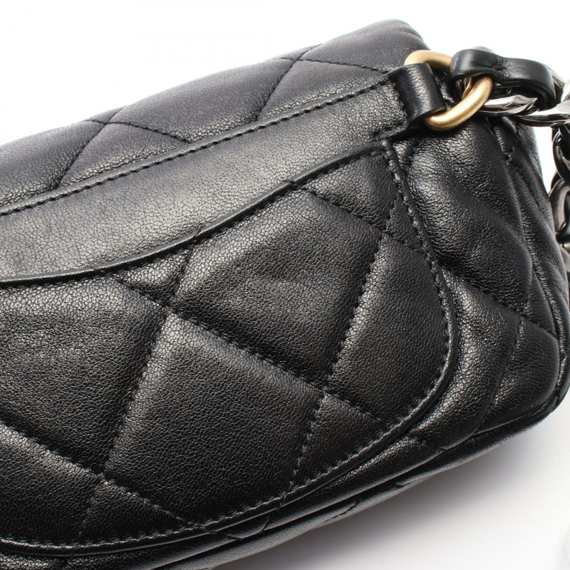 CHANEL CHANEL19 Matelasse 腰包 AS1163 皮革 黑色 二手 女款 GHW CC-6