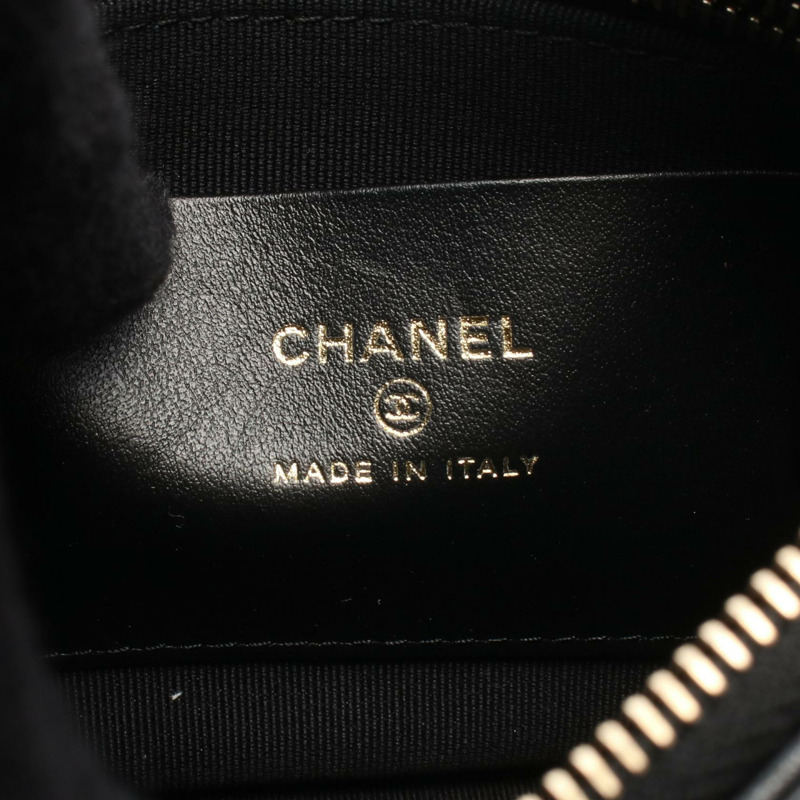 CHANEL 馬特拉斯鏈單肩包 AP3487 小羊皮 黑色 二手 女款 GHW CC-3
