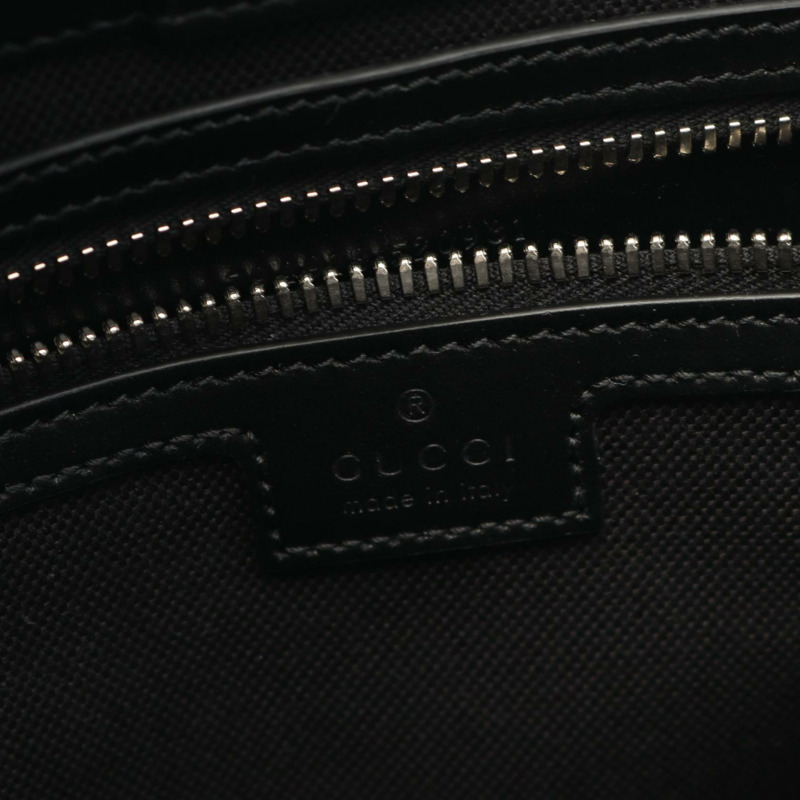 GUCCI GG 大單肩托特包 794918FADJA1042 帆布皮革黑色全新男式-3