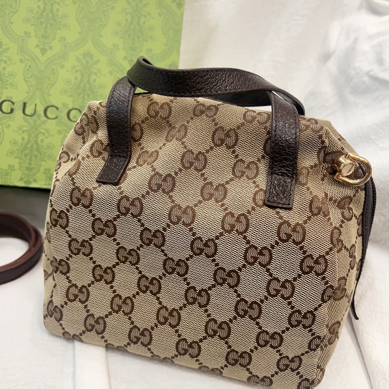 GUCCi經典緹花手提包-7