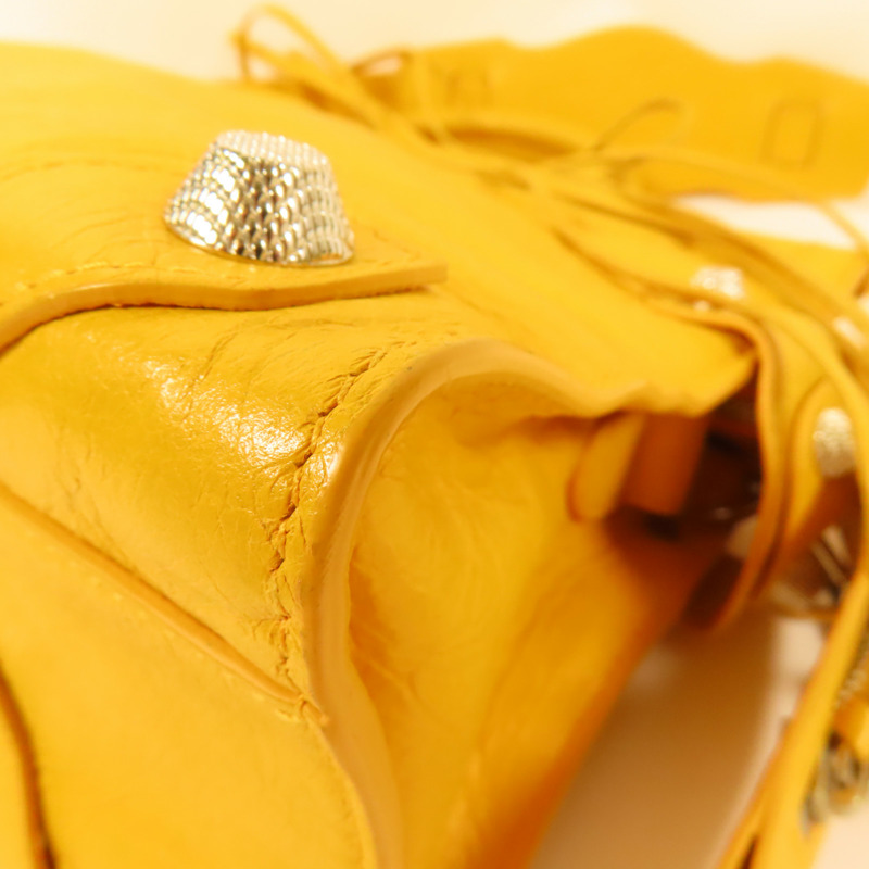 BALENCIAGA 牛皮皮革Mute City銀扣手挽肩背兩用袋-9