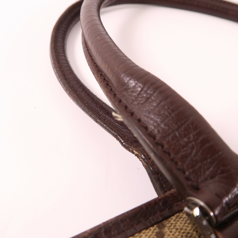 GUCCI 塗層帆布Tote Bag銀扣手挽袋-14