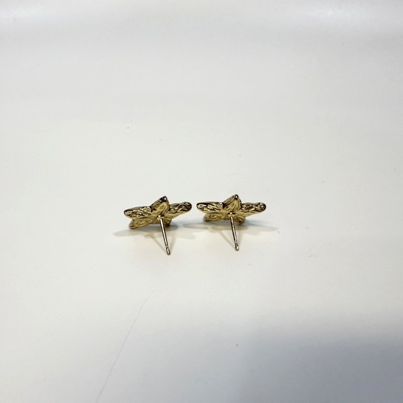 Chanel金色熔岩星星黑雙C耳環ABC947-6