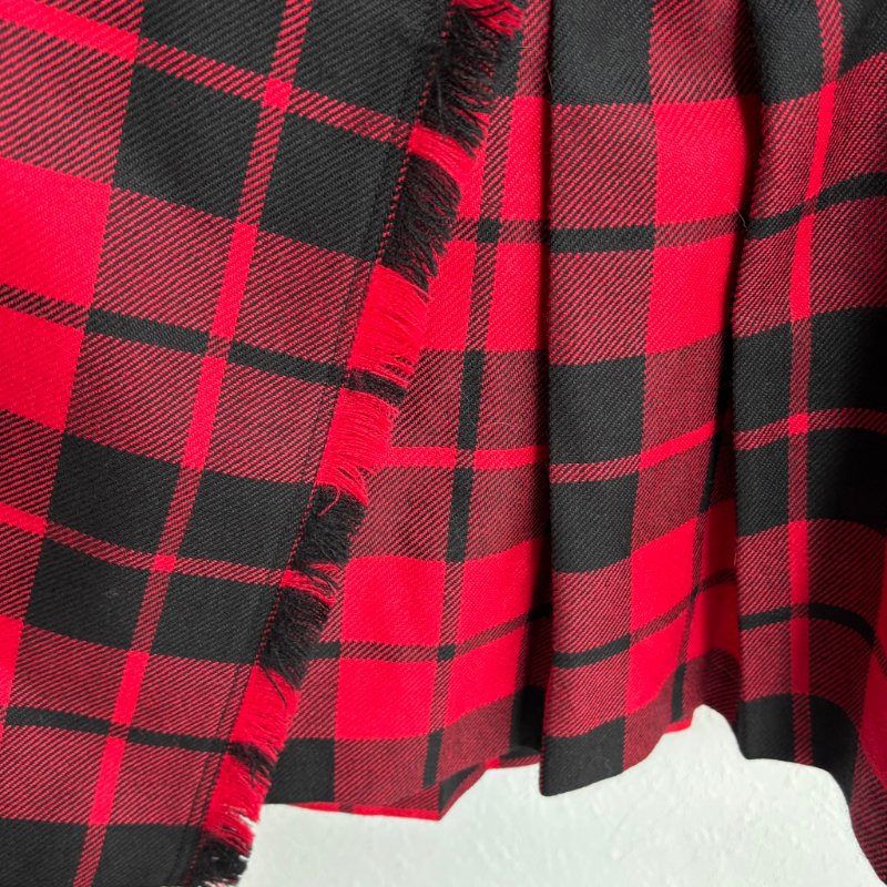 ::BURBERRY:: Tartan wool mini skirt 紅黑格紋迷你短裙-6