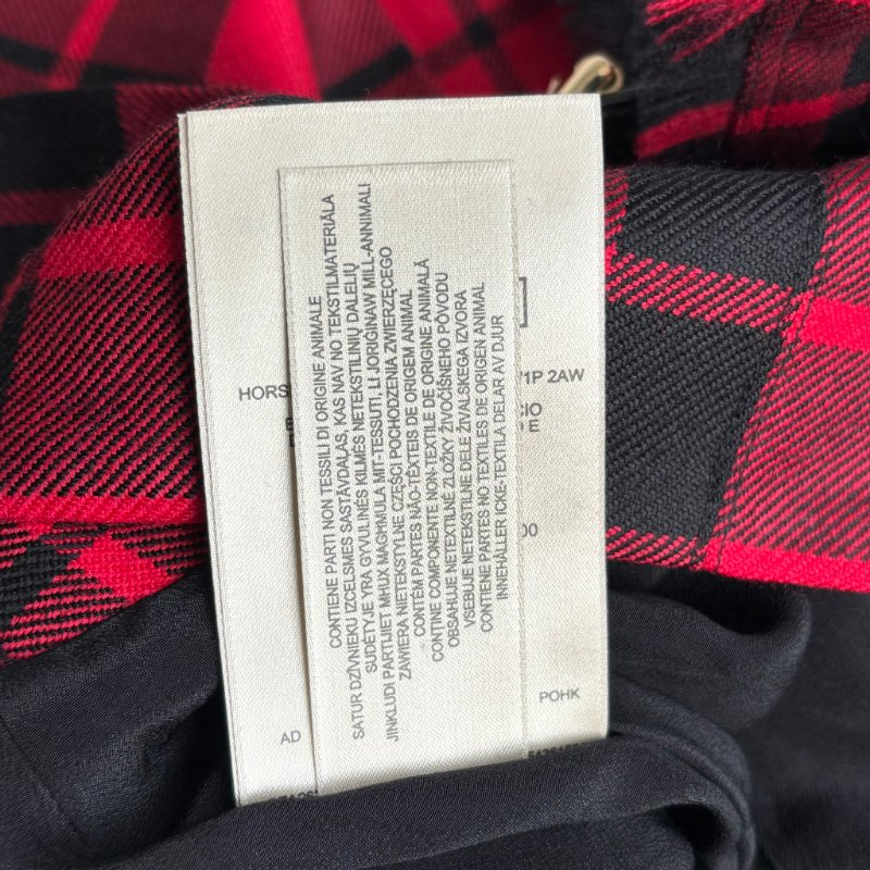 ::BURBERRY:: Tartan wool mini skirt 紅黑格紋迷你短裙-17