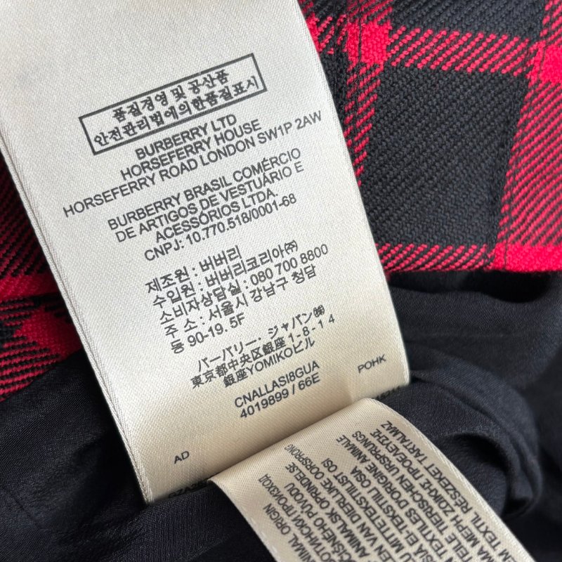 ::BURBERRY:: Tartan wool mini skirt 紅黑格紋迷你短裙-18