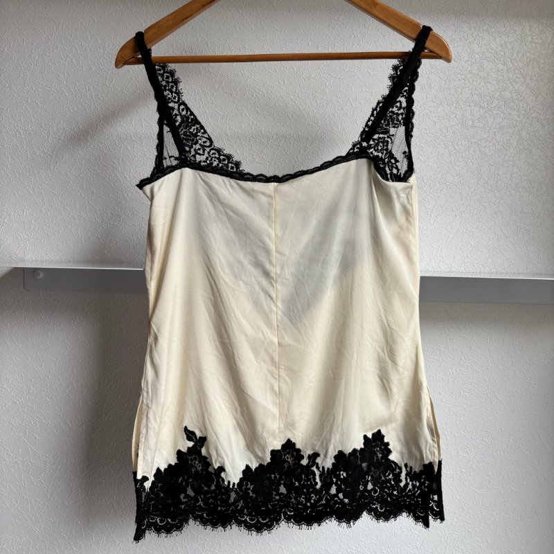 ::CELINE:: by Phoebe Philo Lace-Trimmed Silk Camisole 蕾絲拼接背心性感睡衣-3