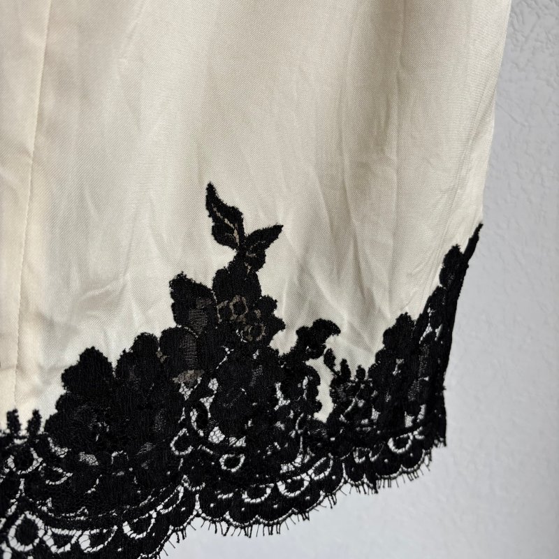 ::CELINE:: by Phoebe Philo Lace-Trimmed Silk Camisole 蕾絲拼接背心性感睡衣-8